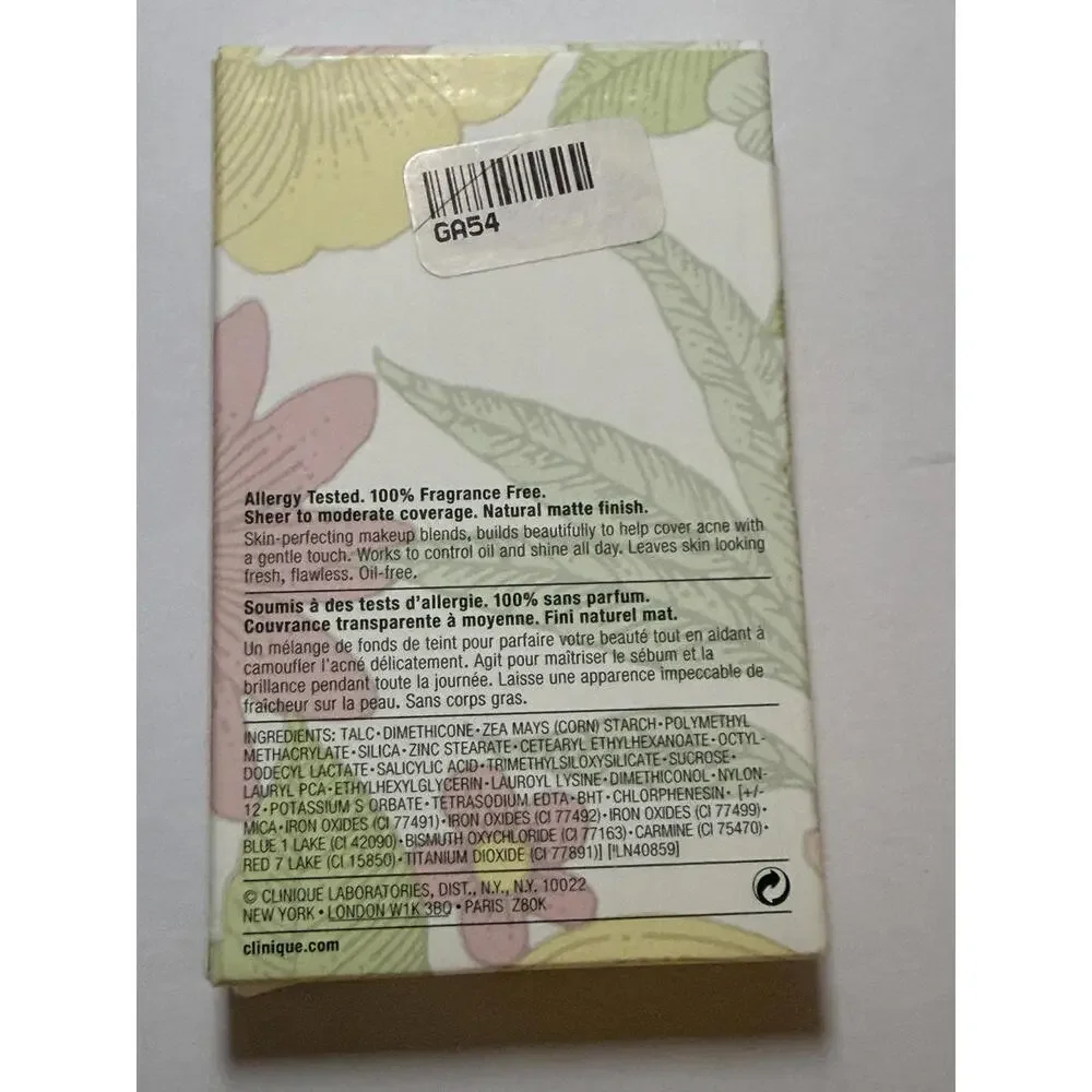 NIB Not Sealed Clinique Acne Solutions Powder Makeup 14‎ Vanilla (MF-G)